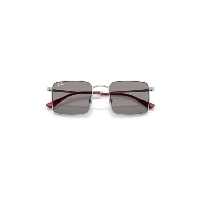 Ray Ban Idan Bio-based Sunglasses Silver Frame Grey Lenses 53-20