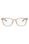 Ray Ban Injected Unisex Optical Frame In Brown