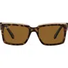 Ray Ban Ray-ban Inverness 54mm Polarized Pillow Sunglasses In Brown