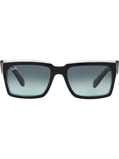 Ray Ban Inverness Rectangle-frame Sunglasses In Blau