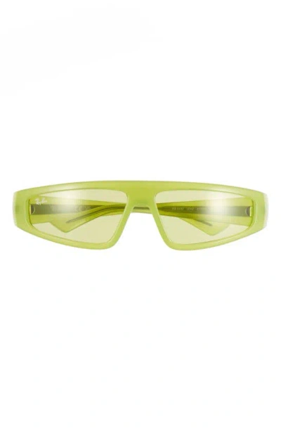 Ray Ban Izaz 59mm Wraparound Sunglasses In Green