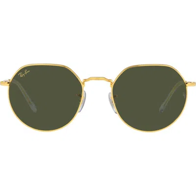 Ray Ban Ray-ban Jack 53mm Round Sunglasses In Multi