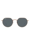 Ray Ban Ray-ban Jack 55mm Irregular Sunglasses In Blue
