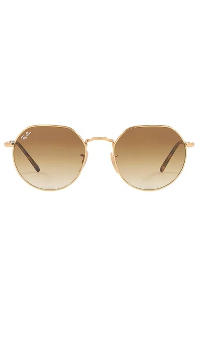 Ray Ban Jack In Arista & Clear Gradient Brown