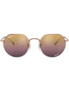 Ray Ban Jack Geometric-frame Sunglasses In Rosa