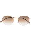 Ray Ban Jack Gradient-lense Sunglasses In Gold