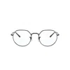 Ray Ban Jack Optics Eyeglasses Shiny Black Frame Clear Lenses 53-20 In Shiny Black