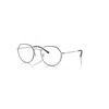 Ray Ban Jack Optics  Matt Silber Fassung Klar Glas Polarisiert 51-20 In Matt Silber