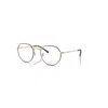 Ray Ban Eyeglasses Unisex Jack Optics - Matte Arista Gold Frame Clear Lenses Polarized 51-20 In Matte Arista Gold