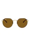 Ray Ban Jack Sunglasses In Brown