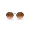 Ray Ban Jack Sunglasses Copper Frame Pink Lenses 51-20 In Copper