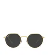 Ray Ban Jack Sunglasses In Gold