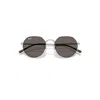 Ray Ban Jack Sunglasses Matte Silver Frame Grey Lenses 53-20 In Matte Silver