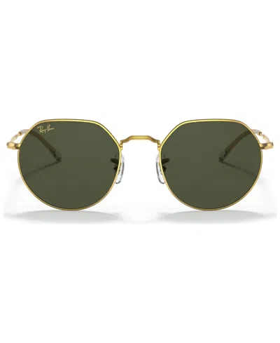 Ray Ban Jack Sunglasses, Rb3565 53 In Green