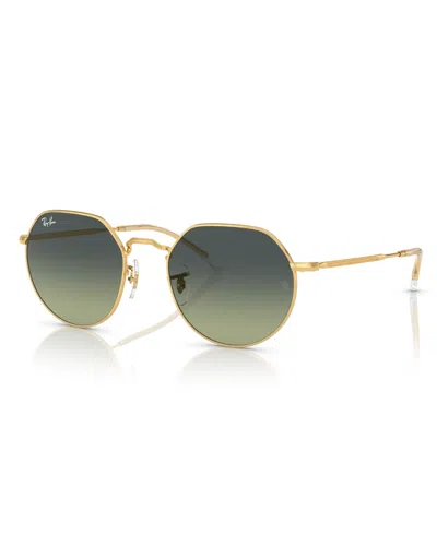Ray Ban Jack Sunglasses, Rb3565 53 In Gold