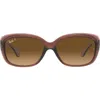 Ray Ban Ray-ban Jackie Ohh 58mm Polarized Sunglasses In Brown