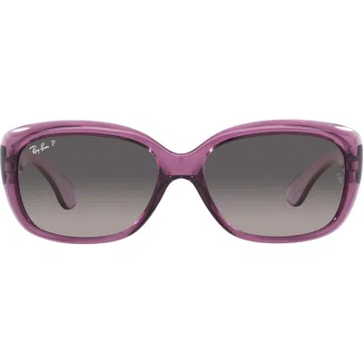 RAY BAN RAY-BAN JACKIE OHH 58MM POLARIZED SUNGLASSES