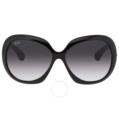 Ray Ban Jackie Ohh Ii Grey Gradient Butterfly Ladies Sunglasses Rb4098 601/8g 60 In Black / Grey