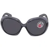 Ray Ban Jackie Ohh Ii Transparent Grey Butterfly Ladies Sunglasses Rb4098 659281 60 In Black