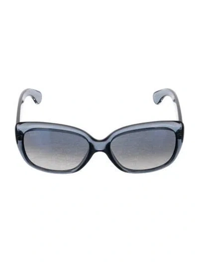 Pre-owned Ray Ban Jackie Ohh Oversize Sunglasses In Gray