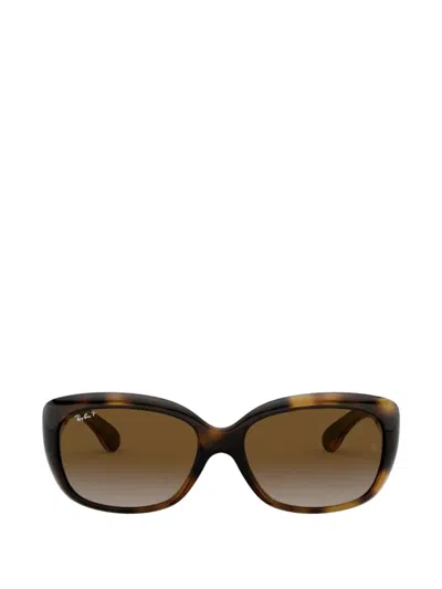 Ray Ban Jackie Ohh Square-frame Sunglasses In Brown