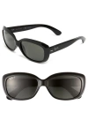 Ray Ban Ray-ban Jackie Polarized 58mm Sunglasses In Black/grey Polarized