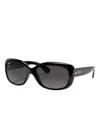Ray Ban Rb4101 Jackie Rectangle-frame Sunglasses In Black