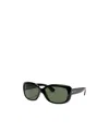 Ray Ban Gradient Nylon Rectangle Sunglasses In Green