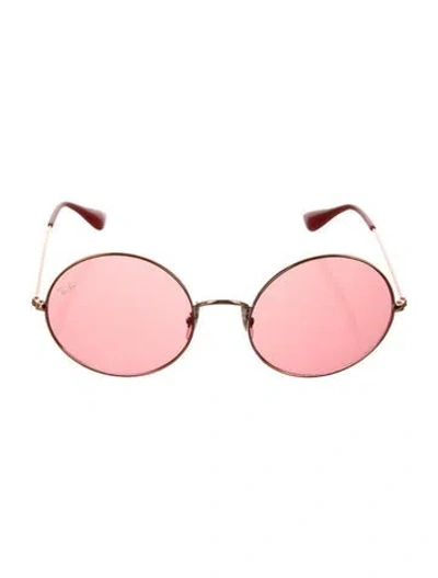 Pre-owned Ray Ban Ja-jo Oversize Sunglasses In Gold