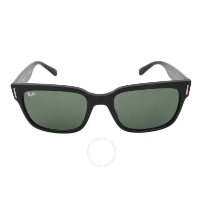 Ray Ban Jeffrey Green Classic G-15 Square Unisex Sunglasses Rb2190 901/31 55 In Black / Green