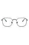Ray Ban Ray-ban Jim 51mm Irregular Optical Glasses In Black