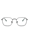 Ray Ban Jim 53mm Irregular Optical Glasses In Black