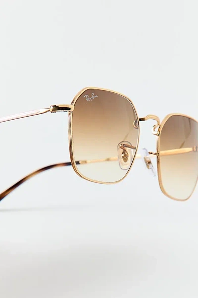 Ray Ban Jim Arista Sunglasses In Gradient Brown, Men's At Urban Outfitters