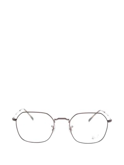 Ray Ban Jim Geometric-frame Glasses In Brown