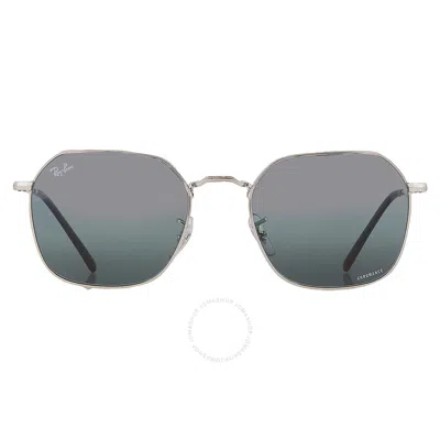 Ray Ban Jim Polarized Blue Gradient Irregular Unisex Sunglasses Rb3694 9242g6 55 In Metallic