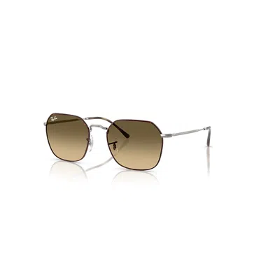 Ray Ban Jim Sonnenbrillen Gunmetal Fassung Braun Glas 53-20
