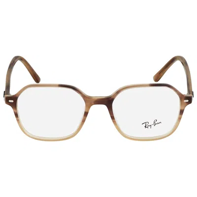 Ray Ban John Optics Demo Square Unisex Eyeglasses Rx5394 8107 51 In Neutral