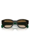 Ray Ban Ray-ban Jorge 52mm Gradient Square Sunglasses In Brown/green