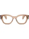 Ray Ban Womens Tan Rb7681v Jorge Square-frame Acetate Optical Glasses In Brown