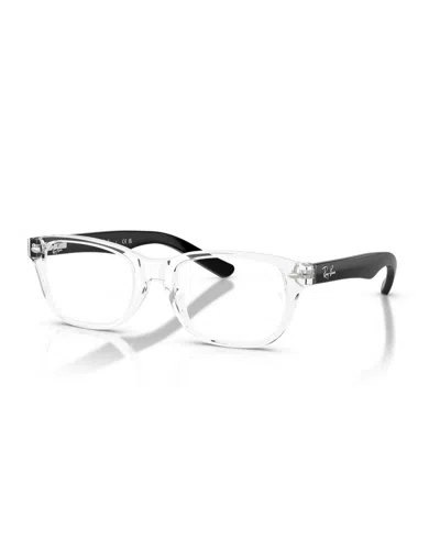 Ray Ban Kids' Jr Child Eyeglasses, Rb1555 In Metallic