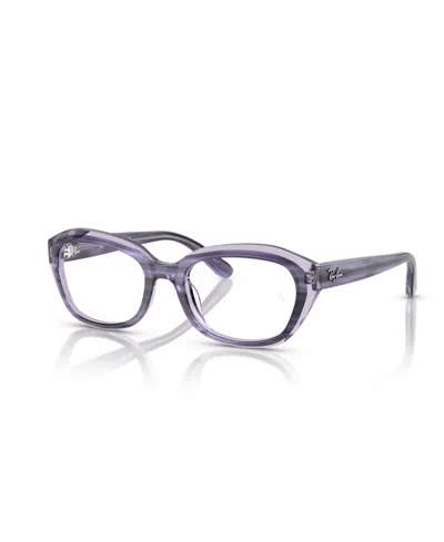 Ray Ban Kids' Jr Child Eyeglasses, Rb1636 In Purple