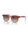 Ray-ban Jr Kid's Sunglasses, Rb9098s In Top Red,orange,light Purple