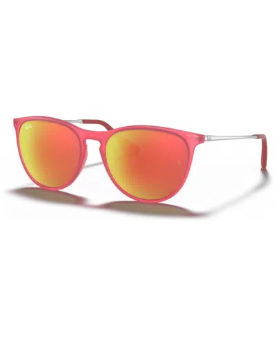 Ray-ban Jr Kids Low Bridge Fit Sunglasses, Rj9060 Izzy (ages 11-13) In Purple-reddish