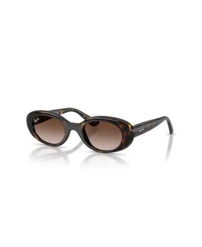 Ray-ban Jr Kids Oval Sunglasses, Rb9141s In Brown