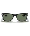 Ray-ban Jr . Kids Sunglasses, Rj9052 New Wayfarer (ages 7-10) In Black,grey Green