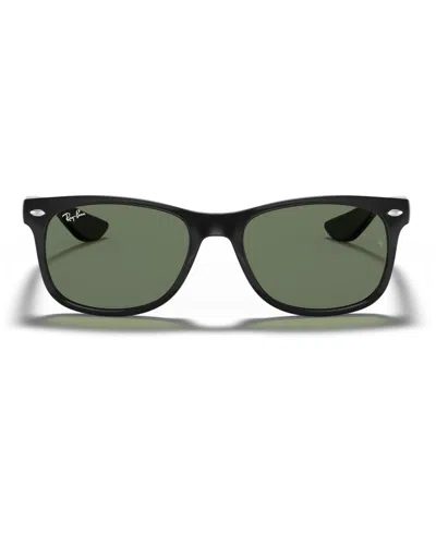 Ray-ban Jr . Kids Sunglasses, Rj9052 New Wayfarer (ages 7-10) In Black,grey Green