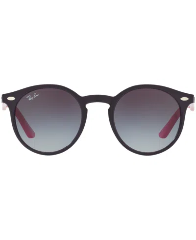 Ray-ban Jr . Kids Sunglasses, Rj9064 (ages 7-10) In Dark Purprle,grey Gradient