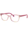 Ray-ban Jr Ry1591 Child Square Eyeglasses In Pink