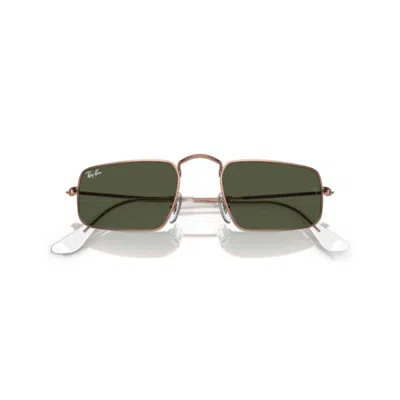 Ray Ban Ray-ban Womens Gold Rb3957 Julie Rectangular-frame Metal Sunglasses