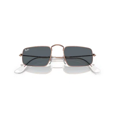 Ray Ban Julie Rectangular Frame Sunglasses In 9202r5